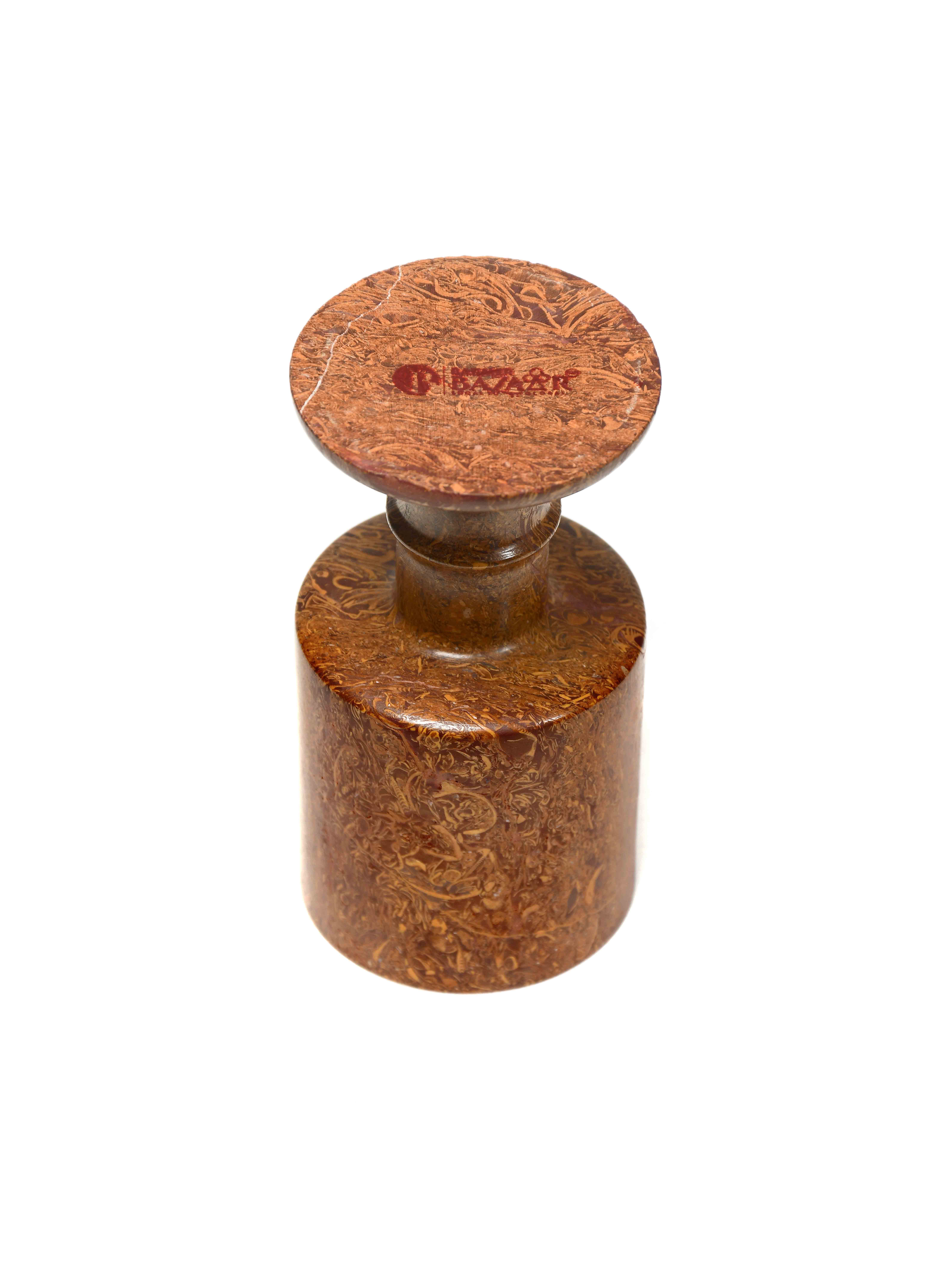 BARMER BAZAAR HABUR STONE FOSSIL WINE GLASS 5.5 INCH