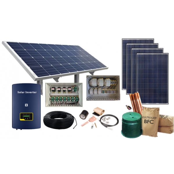 10 KW SOLAR ON-GRID COMPLETE  SYSTEM