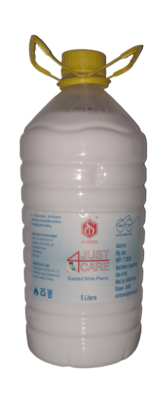 JUST 4 CARE WHITE SCENTED PHYNLE 5 LTRS