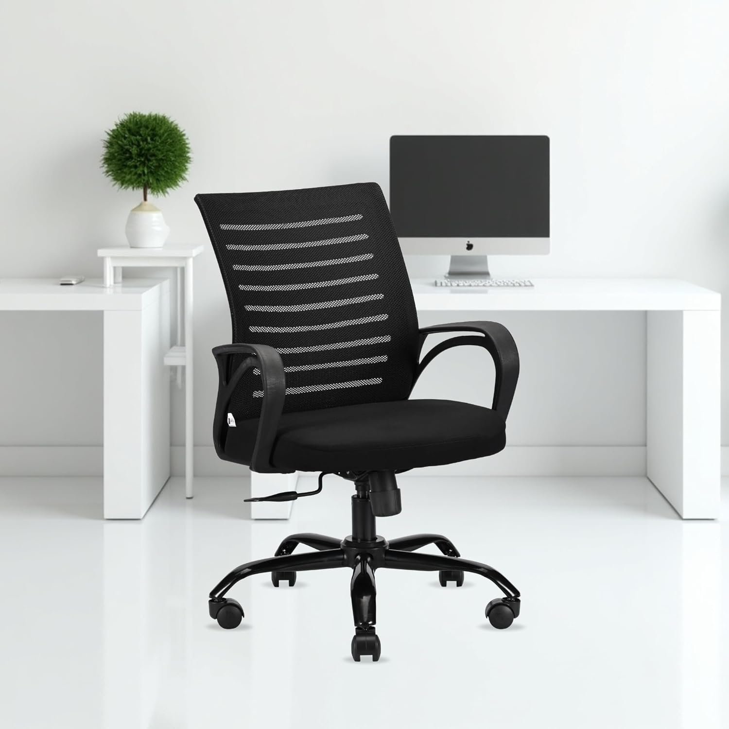 REVOLVING CHAIR MID-BACK MESH OFFICE CHAIR | 3 YEAR WARRANTY | ERGONOMIC STUDY | COMPUTER CHAIR WITH