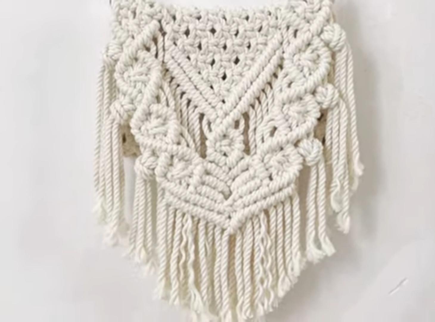 HANDMADE COTTON MACRAME HANDBAG
