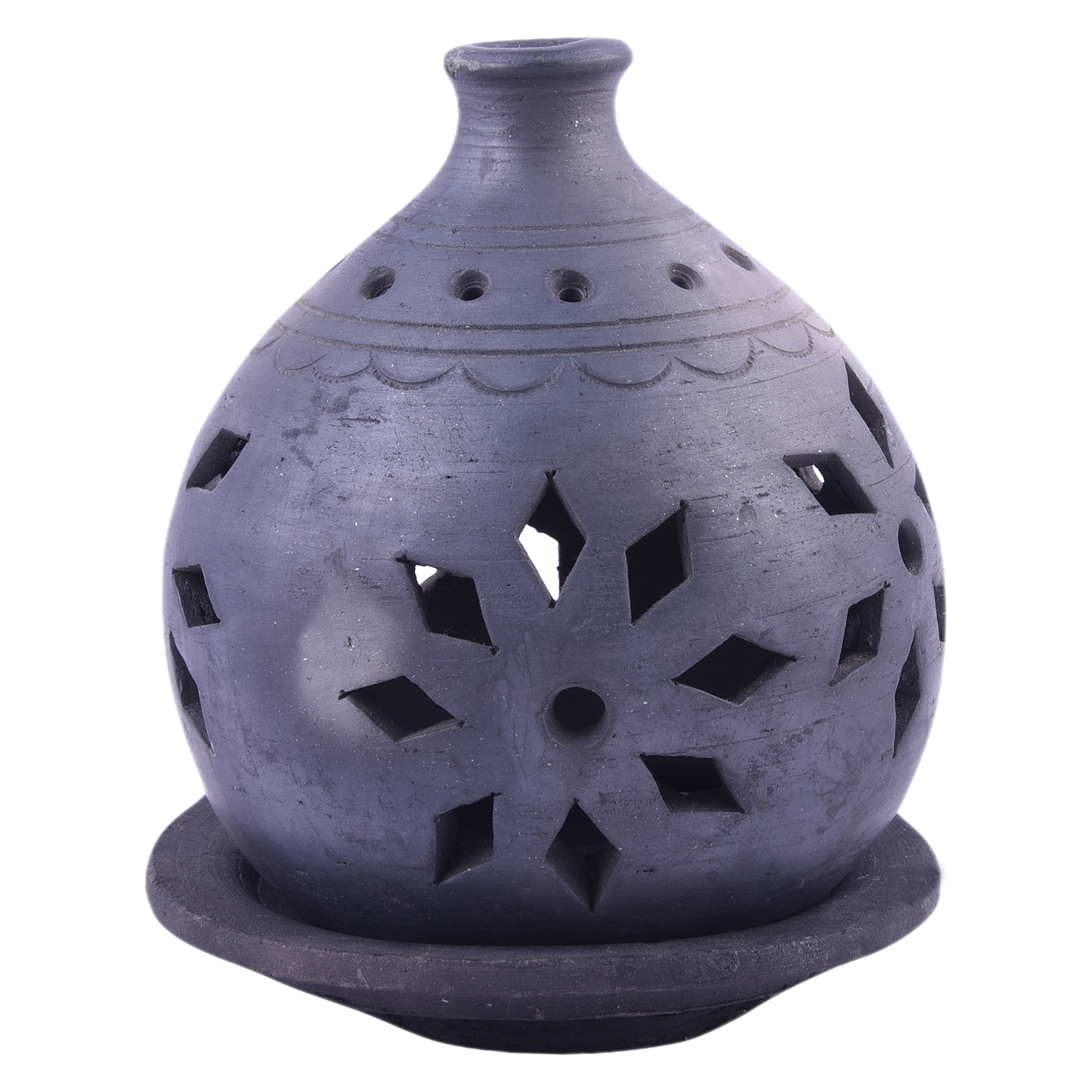 T-Light candle and diya holderwith insertion plate